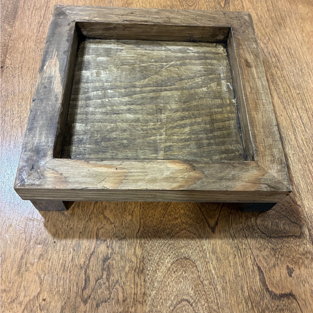 Rustic Wooden Bath Tray